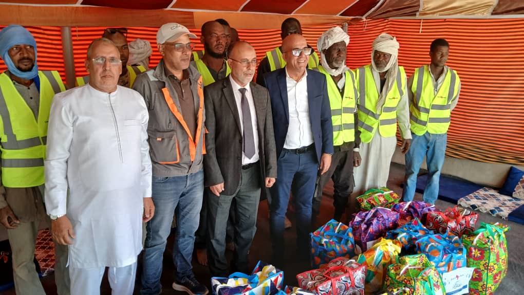 CIMAF Mauritania organized the distribution of food baskets for the company’s drivers